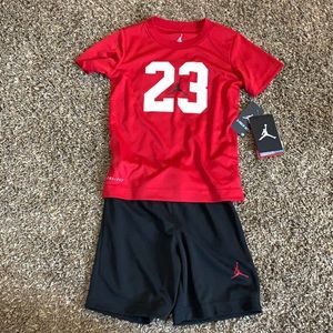 Boys 4T Nike Drifit Jordan shirt and shorts